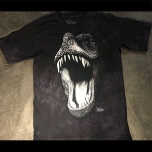 Glow In Dark Dinosaur Dyed & Printed T-Shirt